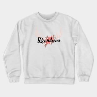 Thrandolas, antlers and flowers design Crewneck Sweatshirt